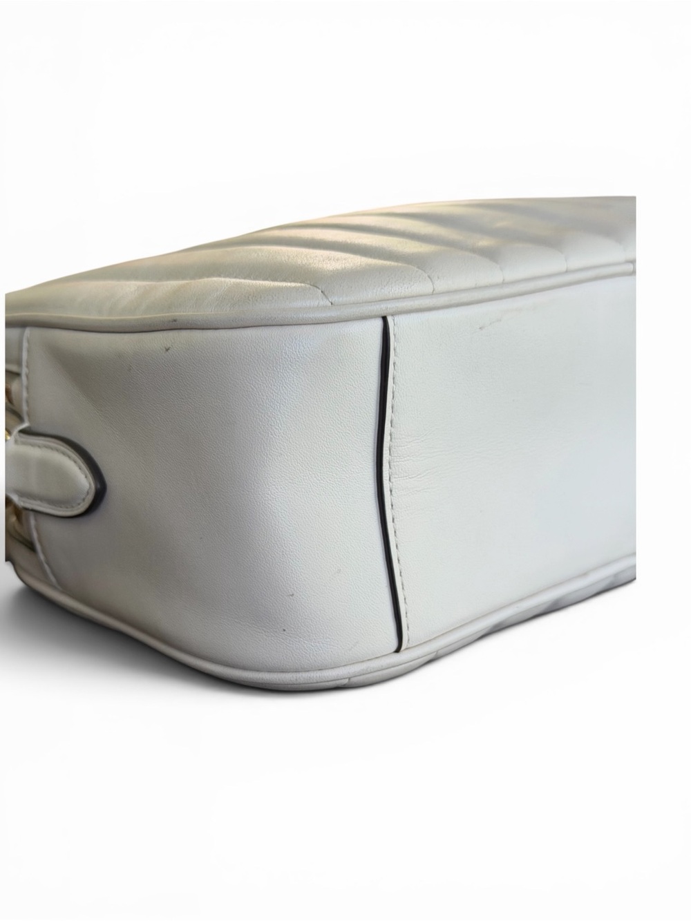 COACH Jes Crossbody Bag Linear Quilting Chalk
Cream Leather C1569 - Picture 14 of 14